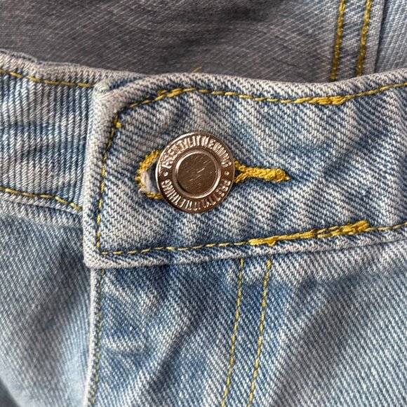 Pretty Little Thing Petite US SZ: 6 Blue Denim Cargo pants - Picture 2 of 13